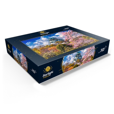 Cherry Blossoms and Castle in Osaka Japan 300 Jigsaw Puzzle box view1