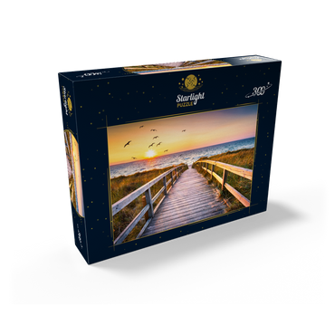 Sunset on Dune Beach in the North Sea 300 Jigsaw Puzzle box view2