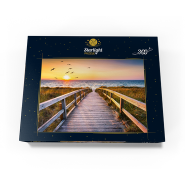Sunset on Dune Beach in the North Sea 300 Jigsaw Puzzle box view3