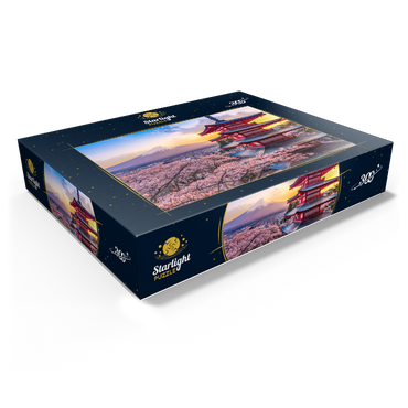 Beautiful view of Mount Fuji and Chureito Pagoda at Sunset 300 Jigsaw Puzzle box view1