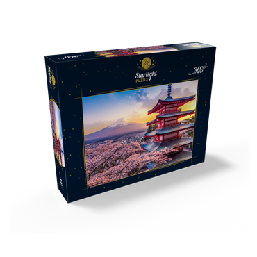 Beautiful view of Mount Fuji and Chureito Pagoda at Sunset 300 Jigsaw Puzzle box view2