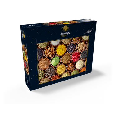 Spices in round bowls 300 Jigsaw Puzzle box view2