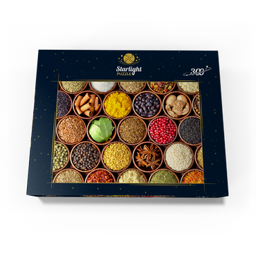 Spices in round bowls 300 Jigsaw Puzzle box view3