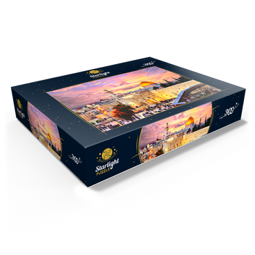 Skyline of the Old City at the Western Wall and the Temple Mount in Jerusalem Israel 300 Jigsaw Puzzle box view1