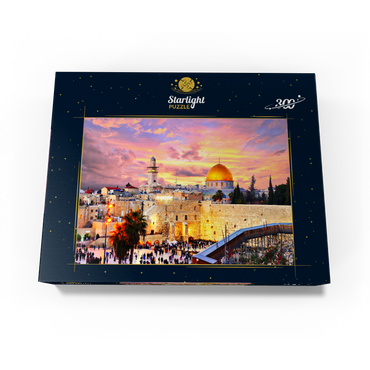 Skyline of the Old City at the Western Wall and the Temple Mount in Jerusalem Israel 300 Jigsaw Puzzle box view3