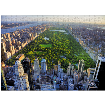 puzzleplate Aerial view of Central Park Manhattan New York 300 Jigsaw Puzzle