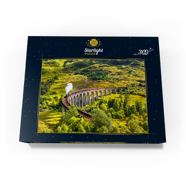 Glenfinnan Railway Viaduct with Jacobite steam train Scotland 300 Jigsaw Puzzle box view3