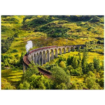 puzzleplate Glenfinnan Railway Viaduct with Jacobite steam train Scotland 300 Jigsaw Puzzle
