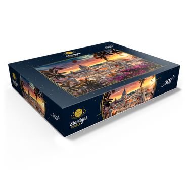 Beautiful sunset over the city of Rome in the evening 300 Jigsaw Puzzle box view1