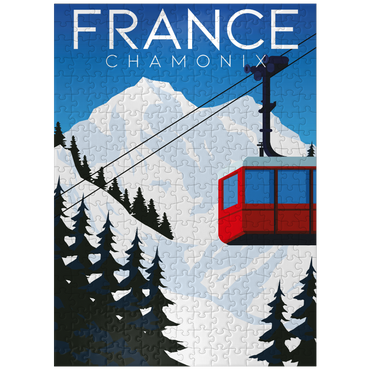 puzzleplate Chamonix France art deco style vintage poster illustration 300 Jigsaw Puzzle