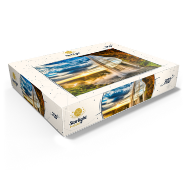 Seljalandsfoss waterfall at sunset Iceland 300 Jigsaw Puzzle box view1