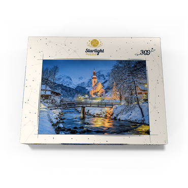 Berchtesgaden winter landscape pilgrimage church of Saint Sebastian 300 Jigsaw Puzzle box view3