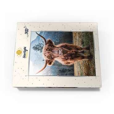 Highland cattle in the Italian Dolomites 300 Jigsaw Puzzle box view3
