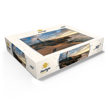 Sunset at Peggys Cove Lighthouse Nova Scotia Canada 300 Jigsaw Puzzle box view1