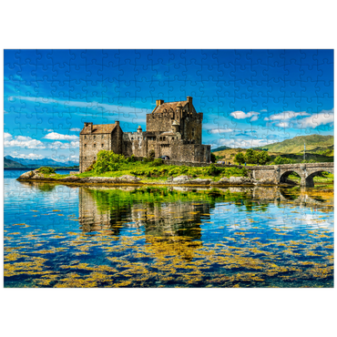 puzzleplate Eilean Donan Castle on a warm summer day - Dornie, Scotland 300 Jigsaw Puzzle