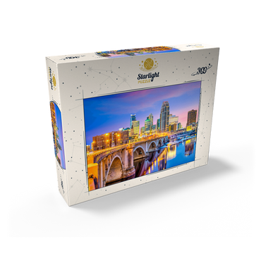 Skyline of downtown Minneapolis in Minnesota, USA 300 Jigsaw Puzzle box view2