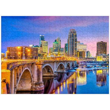 puzzleplate Skyline of downtown Minneapolis in Minnesota, USA 300 Jigsaw Puzzle