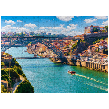 puzzleplate Picturesque colorful view of the old town of Porto, Portugal 300 Jigsaw Puzzle