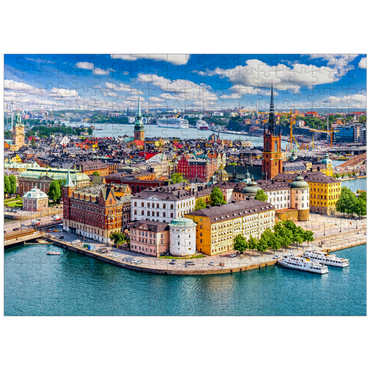 puzzleplate Stockholm old town (Gamla Stan) cityscape from city hall square, Sweden 300 Jigsaw Puzzle