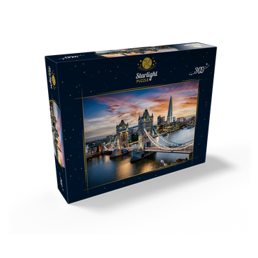 Tower Bridge and skyline of London, Great Britain 300 Jigsaw Puzzle box view2