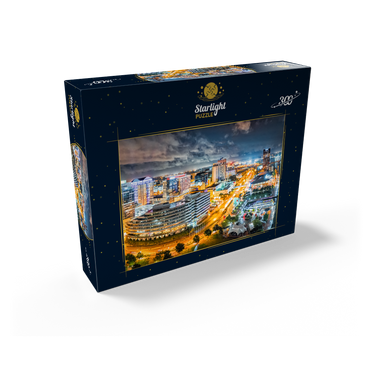 Norfolk Virginia at night 300 Jigsaw Puzzle box view2