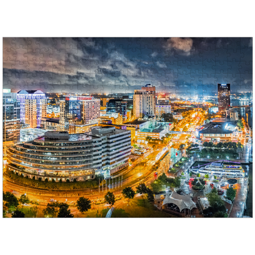 puzzleplate Norfolk Virginia at night 300 Jigsaw Puzzle