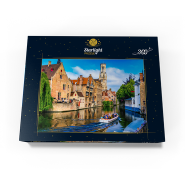 Historical city center with canal in Bruges, West Flanders, Belgium 300 Jigsaw Puzzle box view3