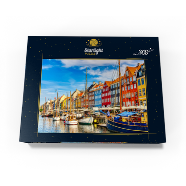 Nyhavn Harbor in the center of Copenhagen, Denmark 300 Jigsaw Puzzle box view3