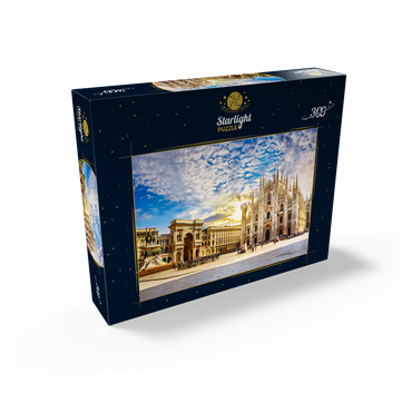 Duomo di Milano Cathedral and Vittorio Emanuele Gallery, Milan, Italy 300 Jigsaw Puzzle box view2