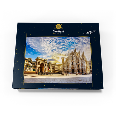 Duomo di Milano Cathedral and Vittorio Emanuele Gallery, Milan, Italy 300 Jigsaw Puzzle box view3
