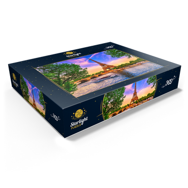 The Eiffel Tower and Seine River at sunset in Paris, France 300 Jigsaw Puzzle box view1