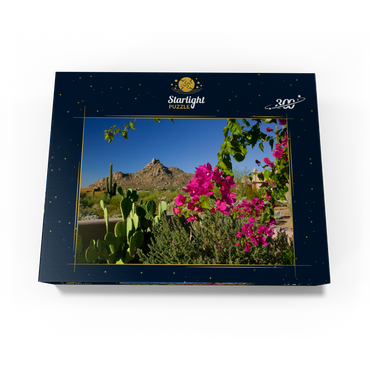Bougainvillea with Pinnacle Peak, Scottsdale, Arizona, USA 300 Jigsaw Puzzle box view3