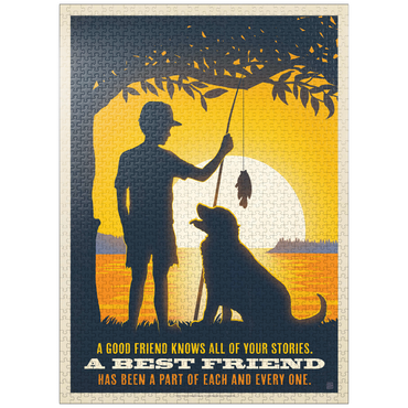 puzzleplate Best Friends, Vintage Poster 1000 Jigsaw Puzzle