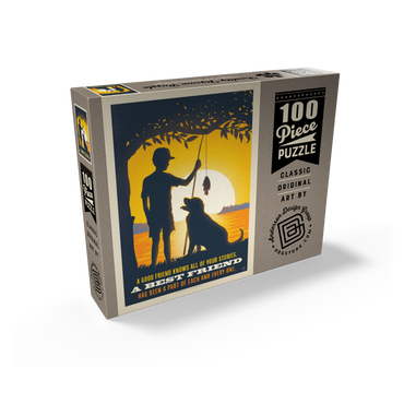 Best Friends, Vintage Poster 100 Jigsaw Puzzle box view2