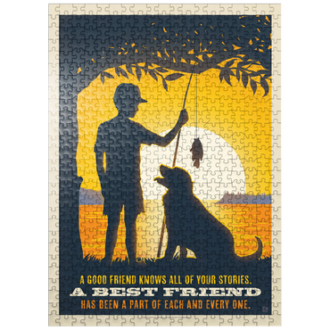 puzzleplate Best Friends, Vintage Poster 500 Jigsaw Puzzle