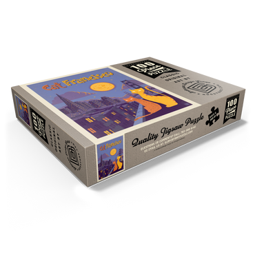 CatFrancisco, Vintage Poster, Vintage Poster 100 Jigsaw Puzzle box view1