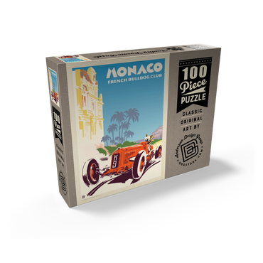 Monaco: French Bulldog Club, Vintage Poster 100 Jigsaw Puzzle box view2