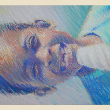 Pastel Drawing: Ice Cream Kid, Vintage Poster 1000 Jigsaw Puzzle 3D Modell