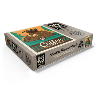 Bearista Coffee Trailer, Vintage Poster 1000 Jigsaw Puzzle box view1