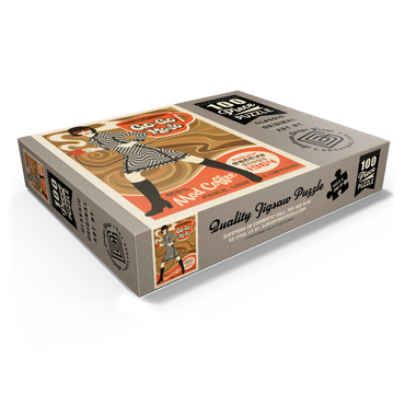 Go-Go Mojo Coffee, Vintage Poster 100 Jigsaw Puzzle box view1