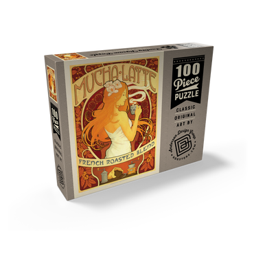 Mucha latte, Vintage Poster 100 Jigsaw Puzzle box view2