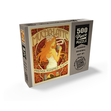 Mucha latte, Vintage Poster 500 Jigsaw Puzzle box view2