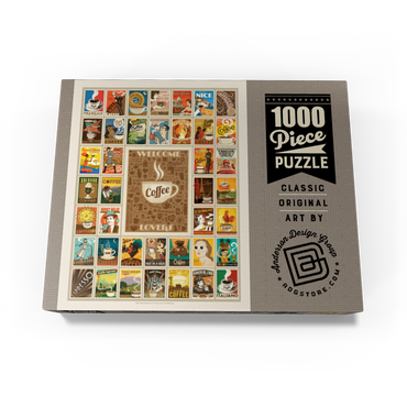 Coffee Collection: Multi-Image Print, Vintage Poster 1000 Jigsaw Puzzle box view3