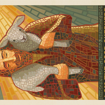 Jesus: The Good Shepherd, Vintage Poster 1000 Jigsaw Puzzle 3D Modell