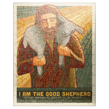 puzzleplate Jesus: The Good Shepherd, Vintage Poster 100 Jigsaw Puzzle