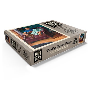 Oil Painting: Cat Nap, Vintage Poster 1000 Jigsaw Puzzle box view1