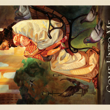 Jesus: Come Unto Me, Vintage Poster 1000 Jigsaw Puzzle 3D Modell