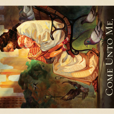 Jesus: Come Unto Me, Vintage Poster 100 Jigsaw Puzzle 3D Modell