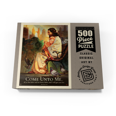 Jesus: Come Unto Me, Vintage Poster 500 Jigsaw Puzzle box view3