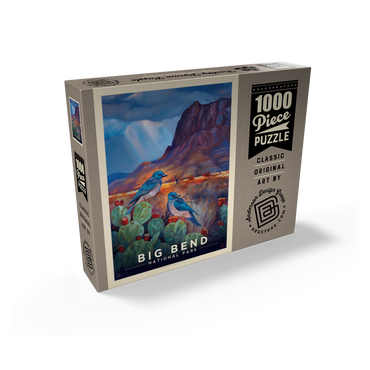 Big Bend National Park: Birds, Vintage Poster 1000 Jigsaw Puzzle box view2